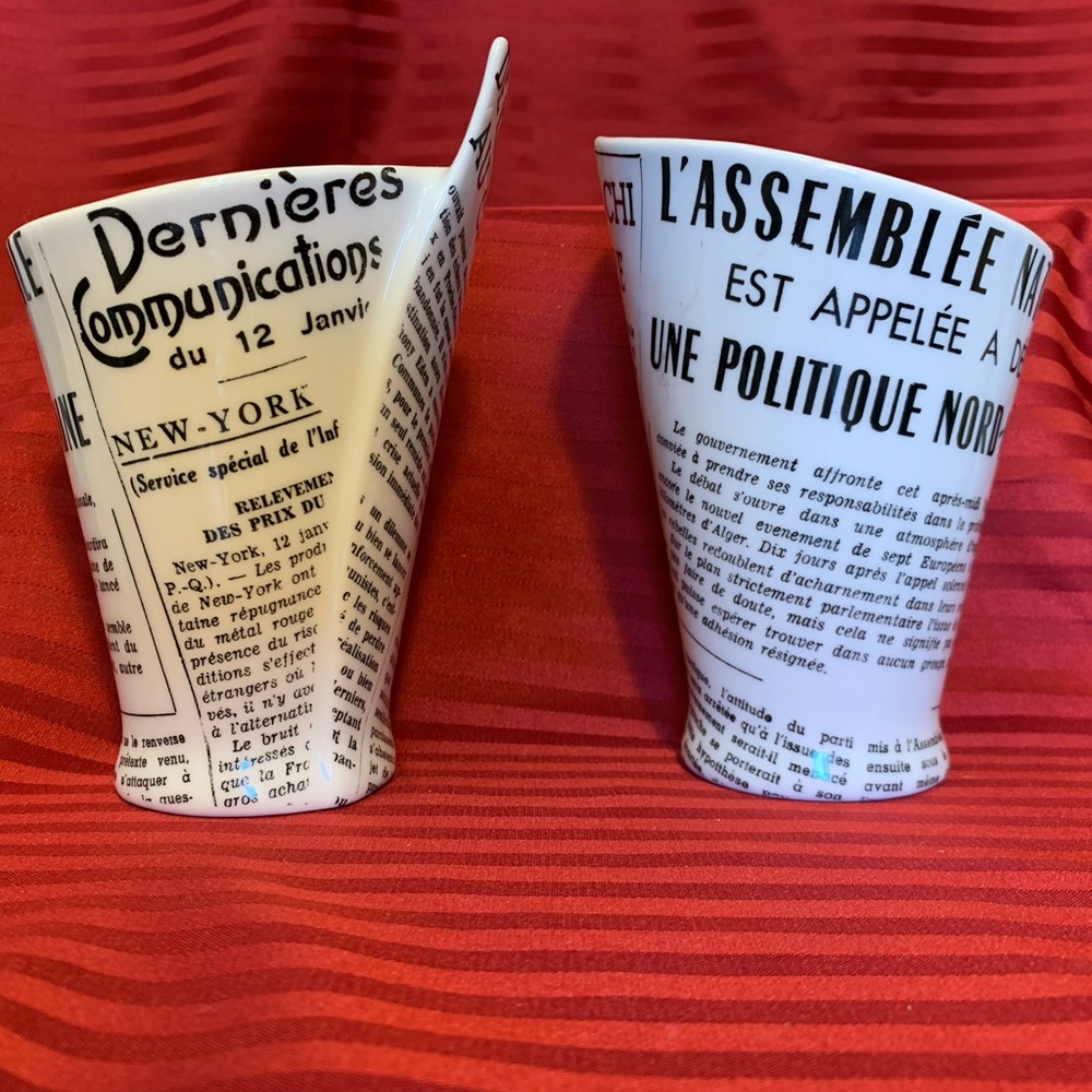 Williams Sonoma Ceramic French Fries Cups